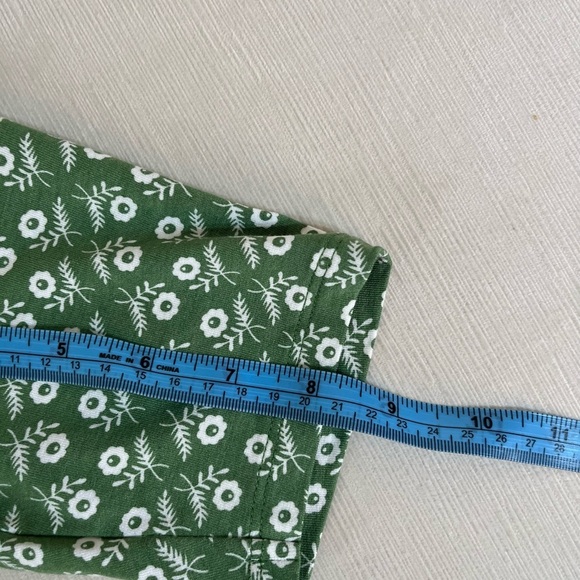 Boden Dress - Women’s 6P Green White - Pockets Jersey V-Neck Floral Faux Wrap - Picture 11 of 11